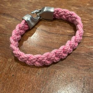 Lemon & Line pink rope bracelet, 7.5” EUC
